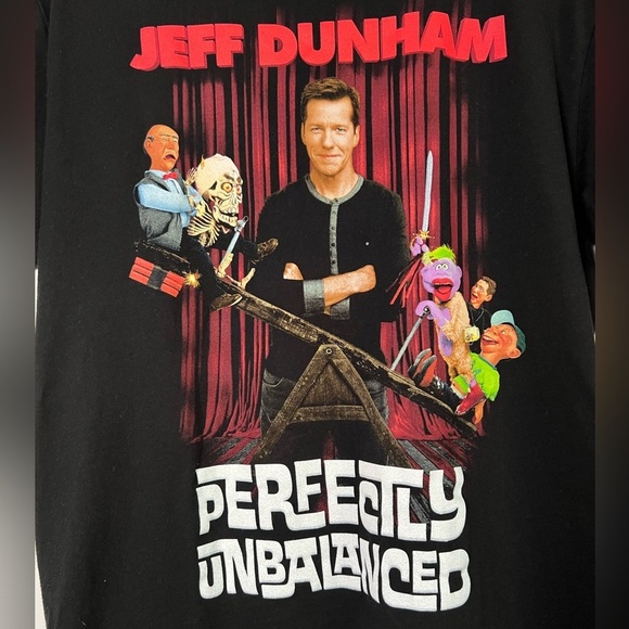 Jeff Dunham Perfectly Unbalanced Tour Graphic Tee Comedy Funny Novelty T-Shirt L - Picture 2 of 4